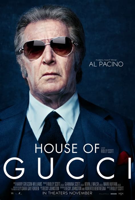 gucci film.cast|al pacino in gucci movie.